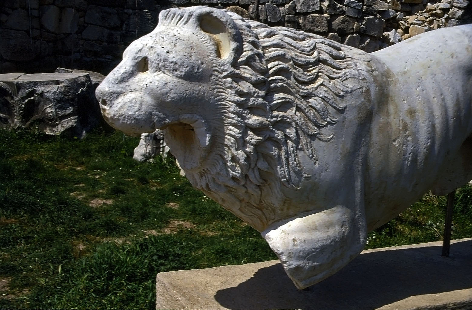 24.04.1993 | Apollon-Tempel   | Löwenfigur am Eingang