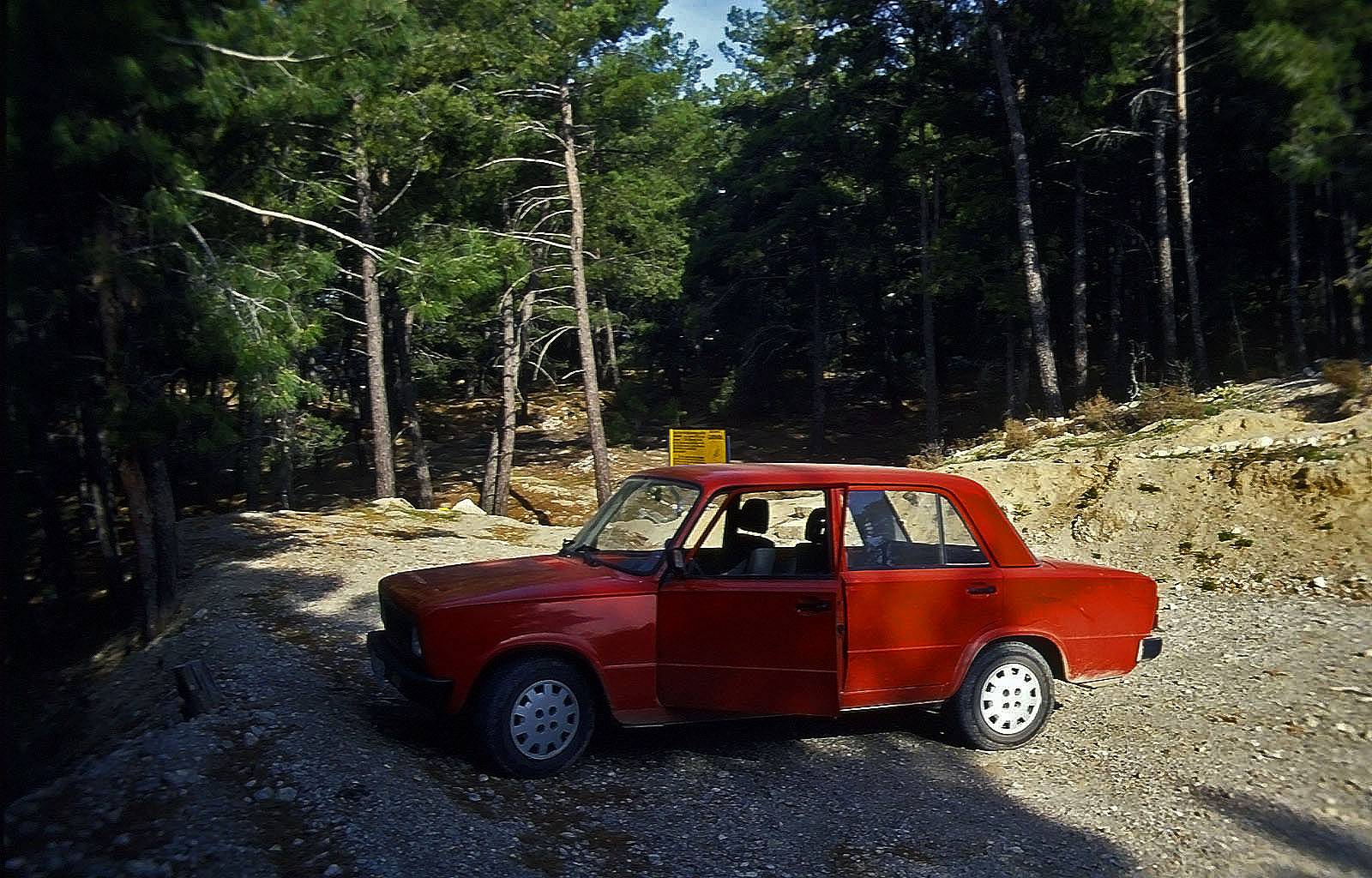 23.04.1993 | Kadyanda | Parkplatz im Süden der Ausgrabungsstätte