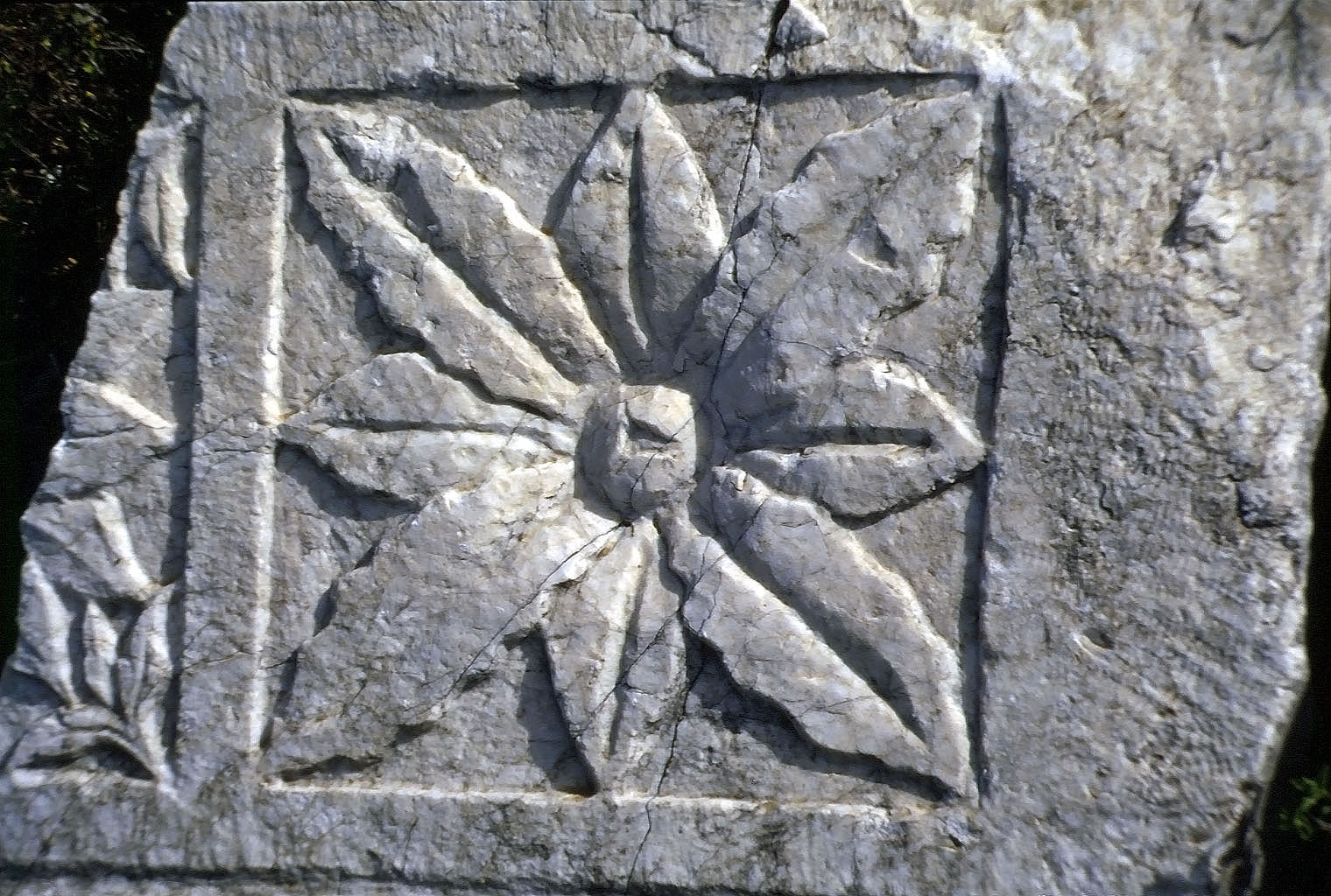 23.04.1993 | Stadtmauer | großes Steinrelief aus der Stadtmauer