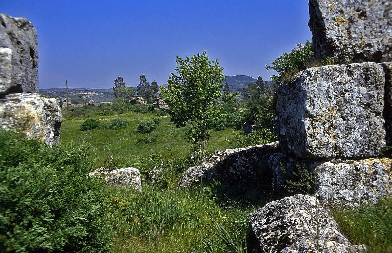 25.04.1993 | Klaros | antike Mauerreste