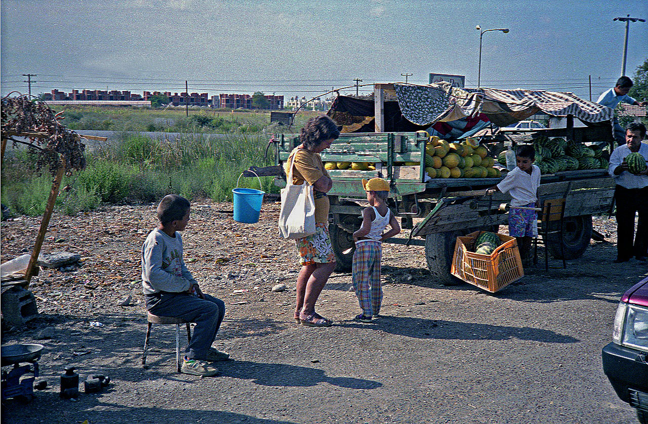 24.09.1992 | bei Manavgat | Wassermelonenverkauf an der Strasse