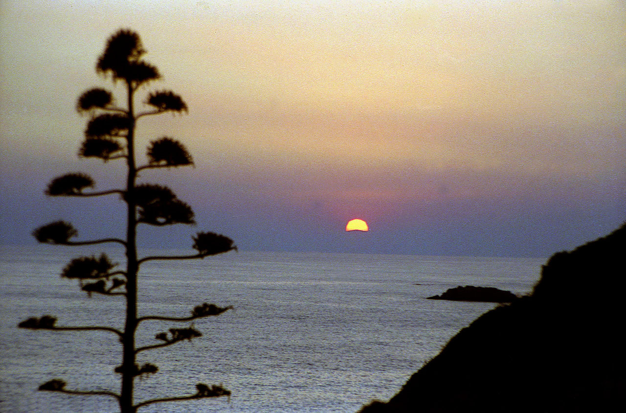 02.09.1995 | Manavgat | Sonnenuntergang über der nahen Küste