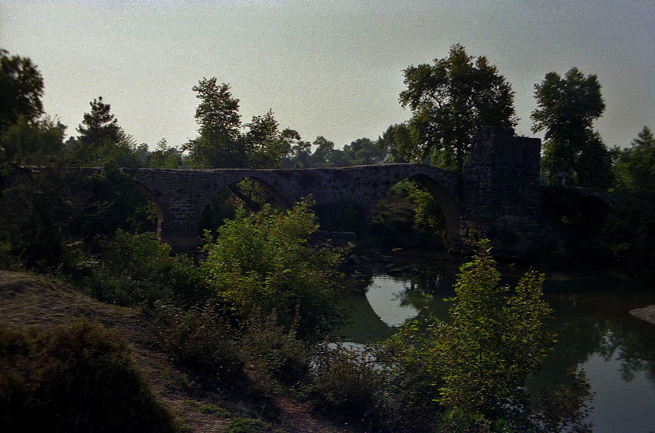 07.08.1991 | Naras Cay Brücke | römische Brücke im Abendlicht