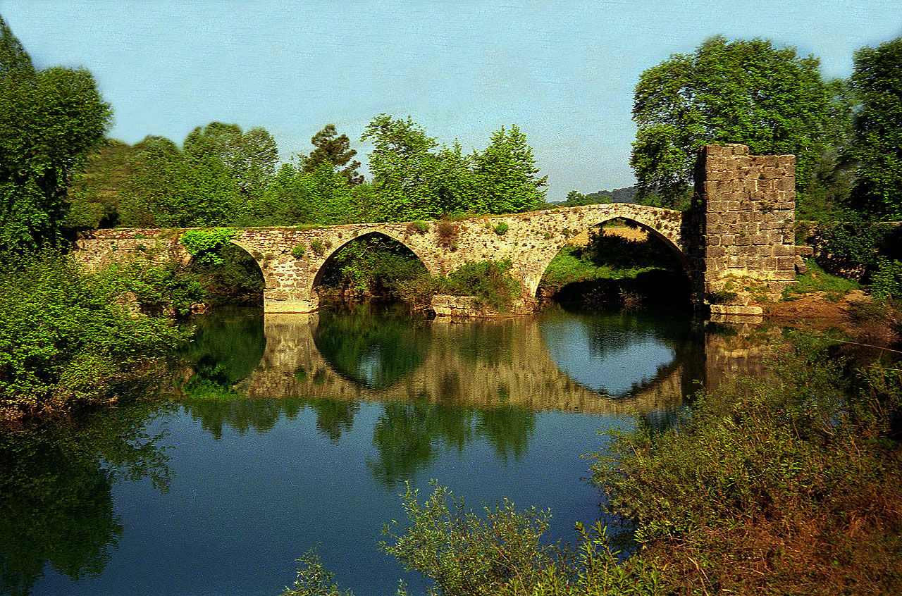 30.04.1995 | Naras Cay Brücke | römische Brücke im Morgenlicht