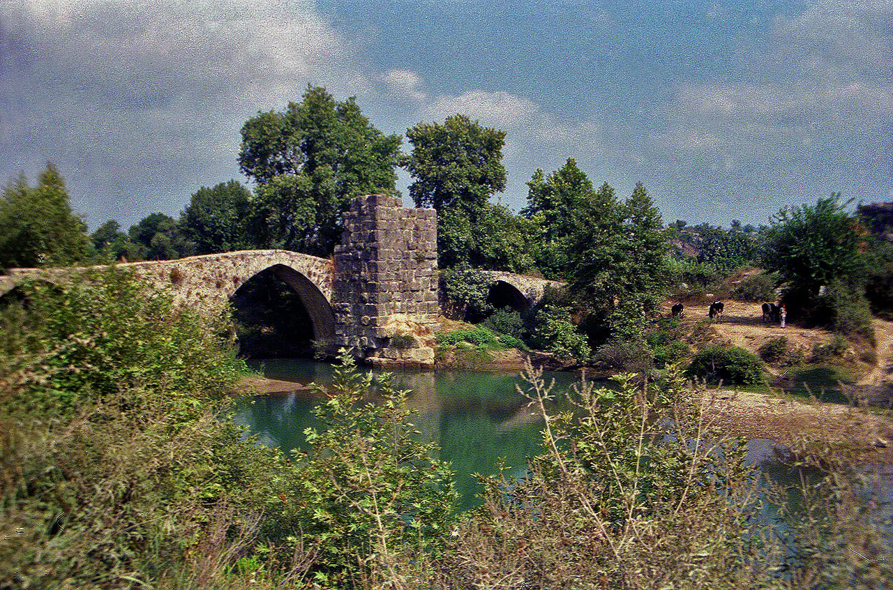 19.08.1995 | Naras Cay Brücke | römische Brücke übern Manavgat - Nebenfluß