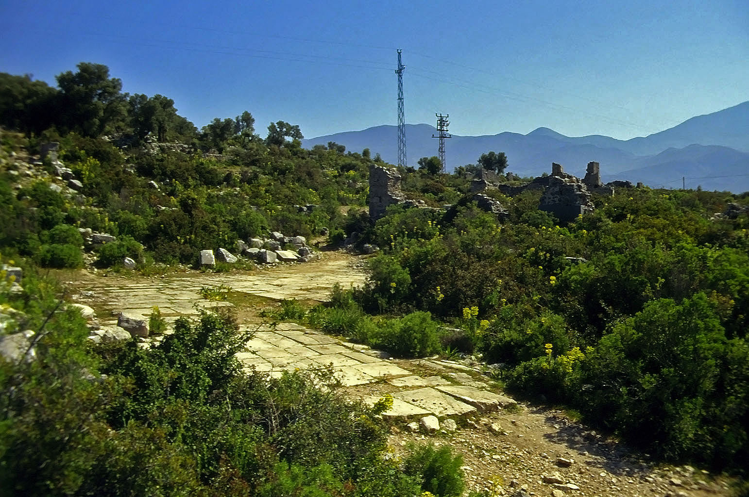 22.04.1993 | römische Strasse | römische Strasse und Nymphäum