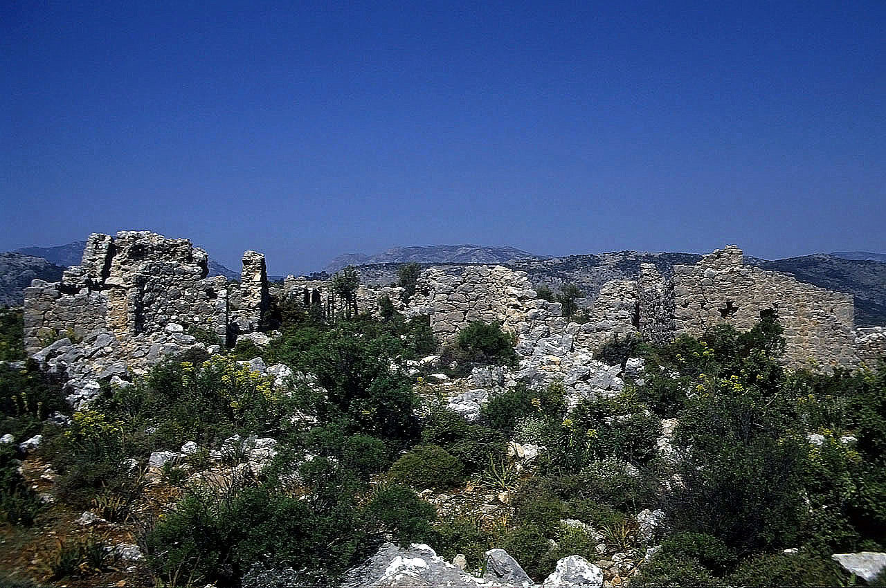 22.04.1993 | Akropolis | Reste einer byzantinischen Klosteranlage